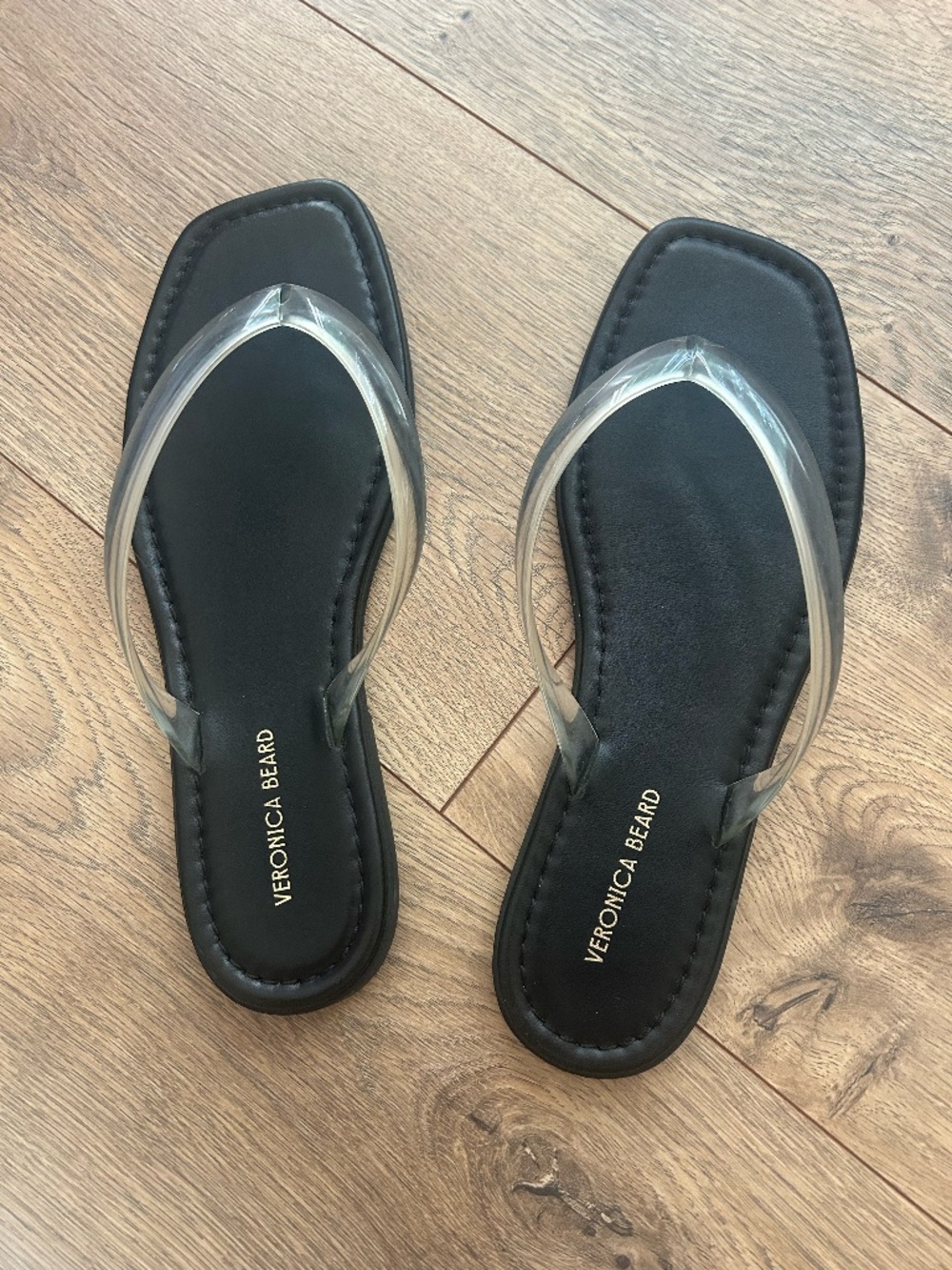 Veronica Beard Clear Jelly Sandal
